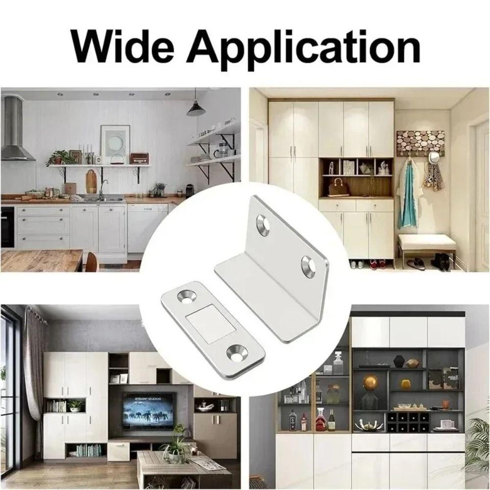 Strong Magnetic Force Magnetic Door Catch Stable Design Punch-Free Catch  Drawer Cabinet