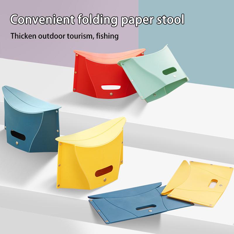 Card Folding Stool Outdoor Camping Fishing Multifunctional Portable Shopping Basket Durable Comfortable Folding Stool