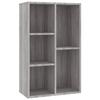 VidaXL Bücherregal-Buffet sonoma grau 50x25x80 cm Holzwerkstoff 826612