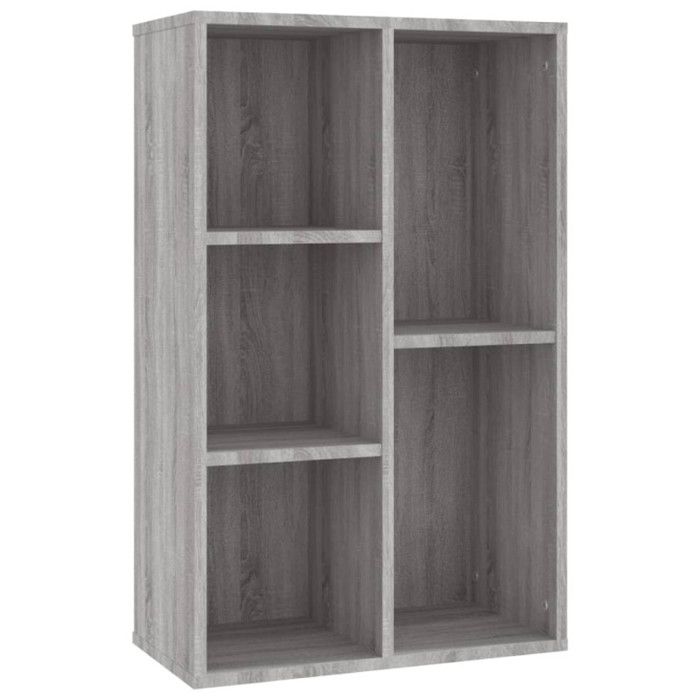 VidaXL Bibliothèque-Buffet sonoma gris 50x25x80 cm bois d'ingénierie 826612