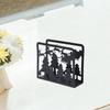 Stainless Steel Christmas Napkin Holder Stand Tissue Dispenser for Home Kitchen Tabletop Decoration Desktop Organizer