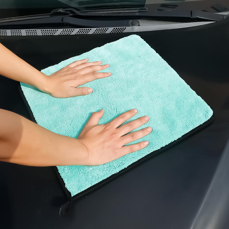 1200GSM Car Thicked Towel Microfiber Cleaning Drying Soft Cloth Water Absorption Double-sided Rag Auto Detailing Washing Towel