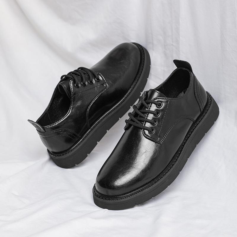 New Men Shoes Classic Men Dress Shoes Leather Wedding Shoes Men Formal Flats Business Shoes Flats Luxury Brand Black Shoes