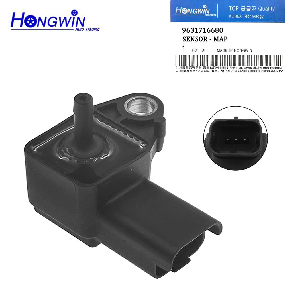 9631716680 19207T Manifold Boost Air Pressure MAP Sensor For Citroen Fiat Lancia Peugeot 406 607 806 807 Suzuki 1.4 2.0 2.2 HDi New