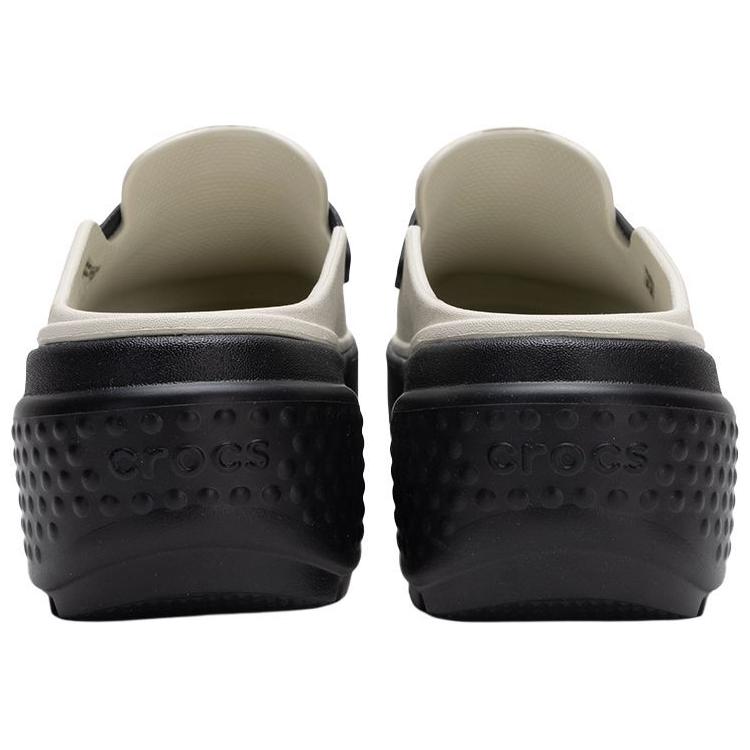 Crocs Stomp Loafer Linen Black Men Sneakers Cream 209937-1HR