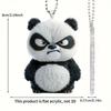 Panda Car Interior Decor Acrylic Car Mirror Ornament For Automotive Decoration And Gift