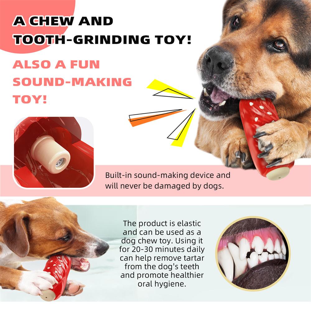 LSB-01 Rib Style Pet Chewing Squeaky Toy Gift TPR Dog Teething Toy (BPA Free, CPC/FDA/RoHS Certified)
