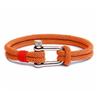 Stainless Steel U-shaped Sports Buckle Contrasting Color Milan Rope Outdoor Survival Horseshoe Buckle Bracelet
