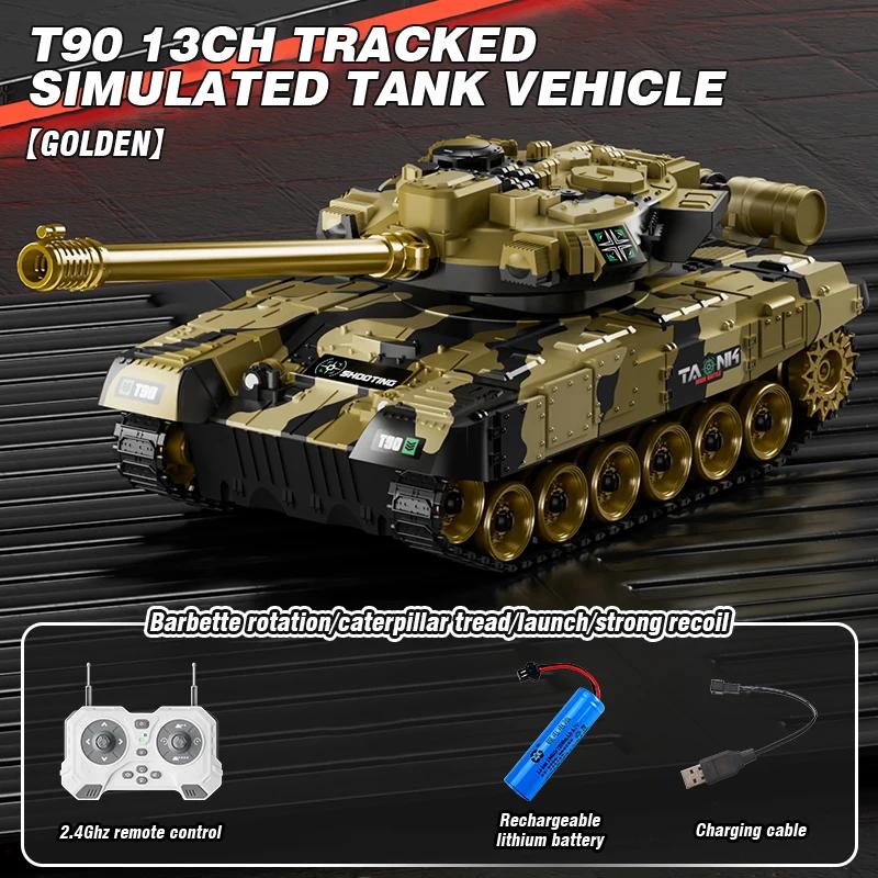 Non-Toxic Remote Control Tank 13 Channel Rc Tracked Truck Electric Car Battle App Controlled Machine Children'S Toys For Kids Children Gifts