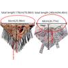 Chinese Style Ethnic Triangular Waistband Embroidered Printing Jeans Decor Floral Triangular Belt Clothing Accessories Tassel