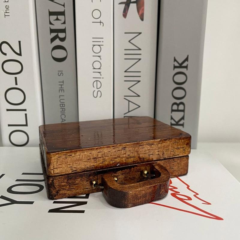 Crystal Box Stone Rock Mineral Kit Collection Of Stones In A Suitcase Decorations Wooden Ornaments Box with Crystal