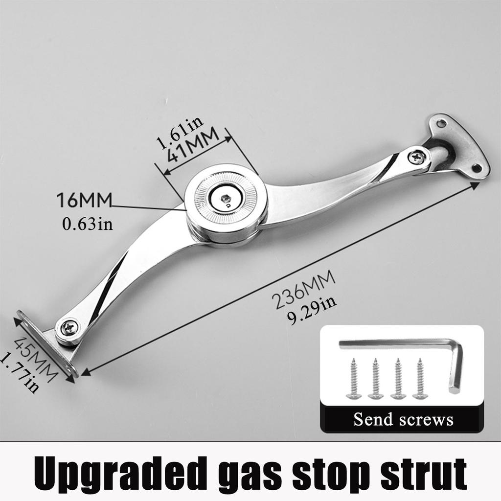 Lid Support Hinge in Folding Lid Stay Hinge with Soft Close, Perfect for Box/Drawer Window/Wardrobe/Cabinet Door