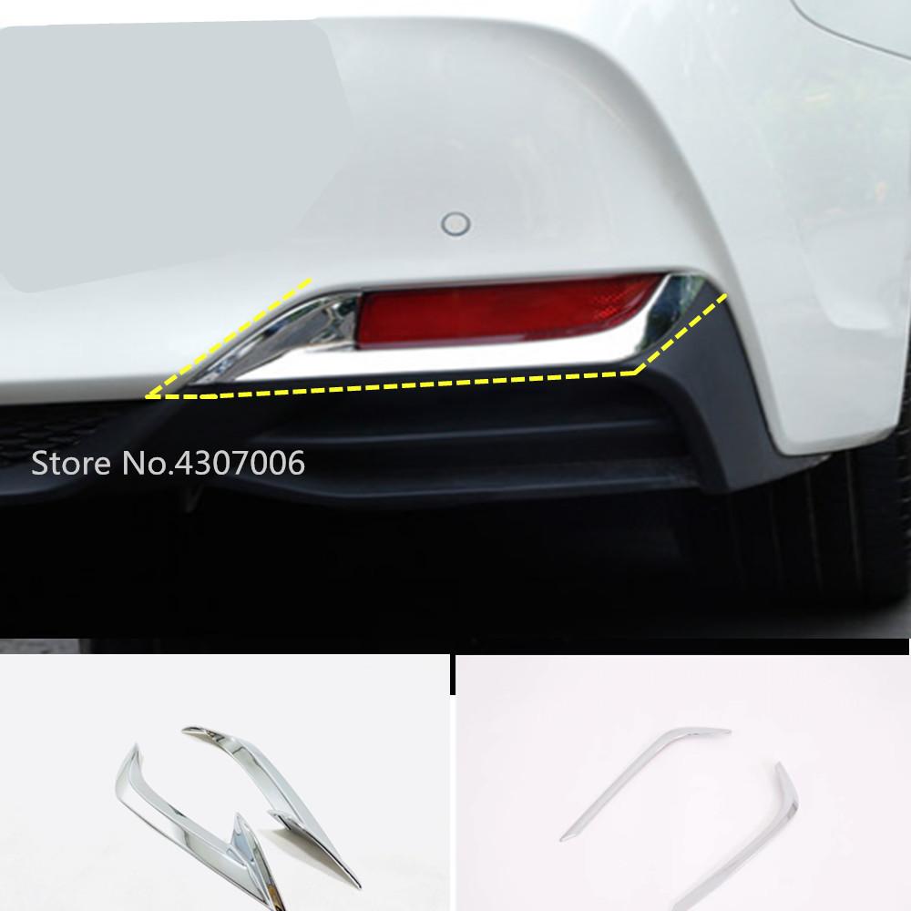 For Toyota Avalon Xx50 2018    2022 Car Detector ABS Chrome Cover Trim Back Tail Rear Fog Light Lamp Frame