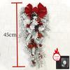 Christmas Wreath For Front Door Red Ball Ornaments Hanging Door Wreath Window Decor Home Party Navidad Christmas Decoration 2025