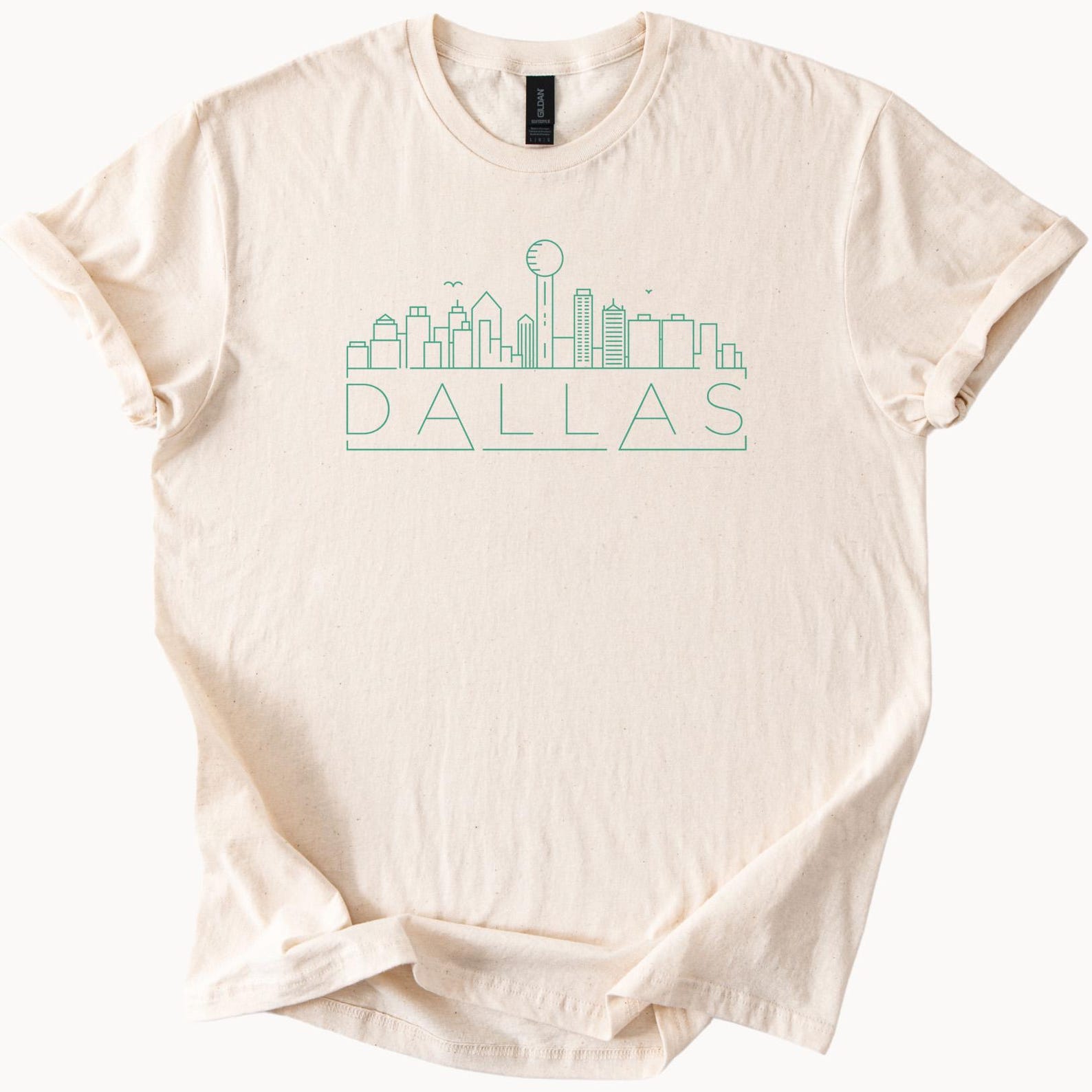 Dallas Skyline Graphic T Shirt Modern City Outline Texas Tee Minimalist Dallas Shirt Soft Cotton Dallas Cityscape Shirt Gift for Travelers 130