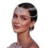 Shining Wedding Rhinestone Headband Solid Color Hair Comb Exquisite Women's Headwear  Wedding