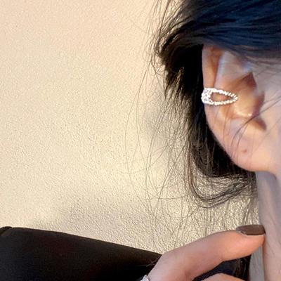 2023 Trendy Micro-Inlaid Zircon Ear Clips for Women: Stylish and Simple Non-Pierced Ear Cuffs