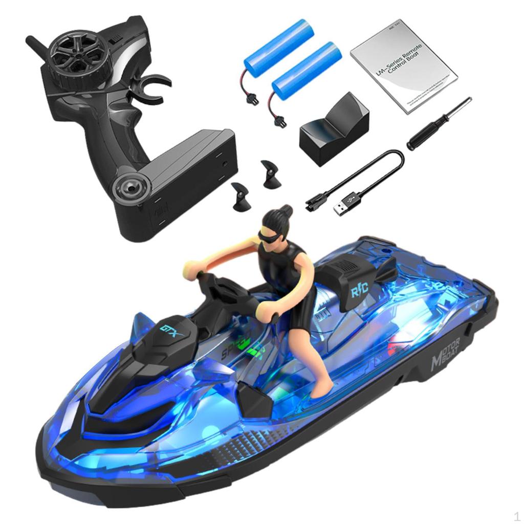RC Boat High Speed Sensitivity Pools and Lakes Simulation Flexible Remote Control