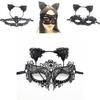 Kostüm-Stirnbandmaske mit schwarzem Spitzenmaterial für Halloween-Partys und Cosplay-Veranstaltungen