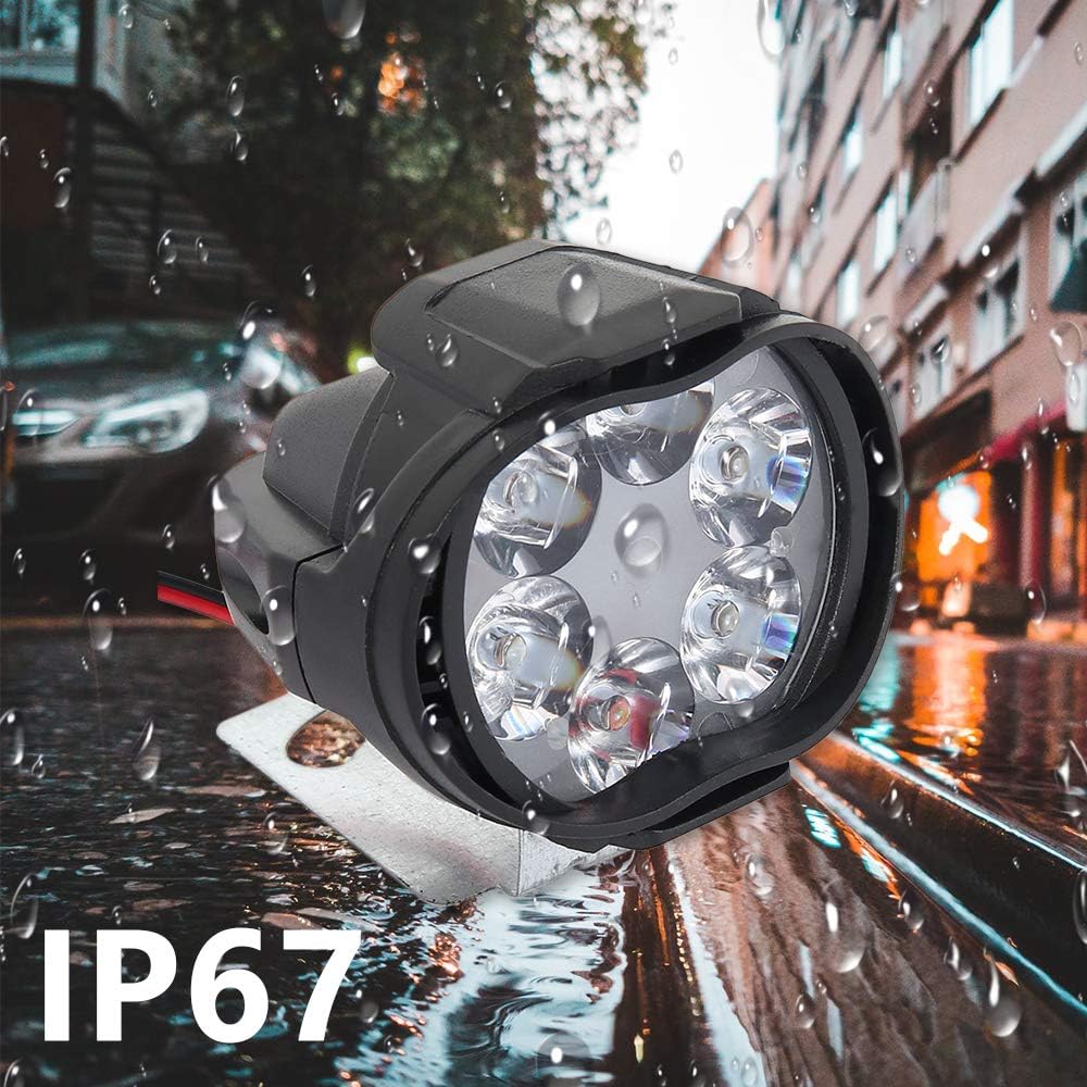 Durable And Waterproof LED Spotlight For Motorcycles 6LED Motorcycle Headlight Motorcycle Auxiliary