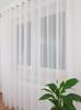 Ready-made white voile curtain 300x250 cm with eyelets - smooth