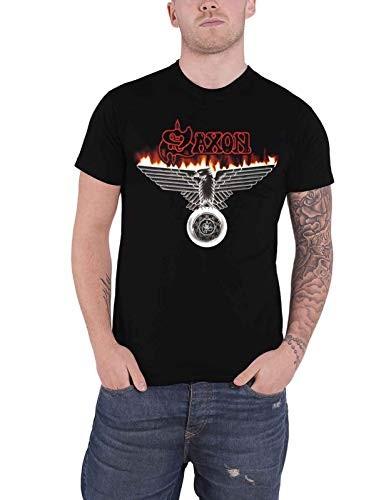 SAXON - WHEELS OF STEEL - T-Shirt - Neues T-Shirt - 87 - Größe L - Y72z Unisex T-Shirt