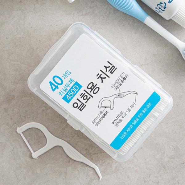 Transparent Case Interdental Floss 40 Pieces