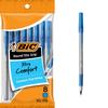 Bic Ultra Round Stic Grip Ball Pens Medium Point 8/Pkg-Blue (item)