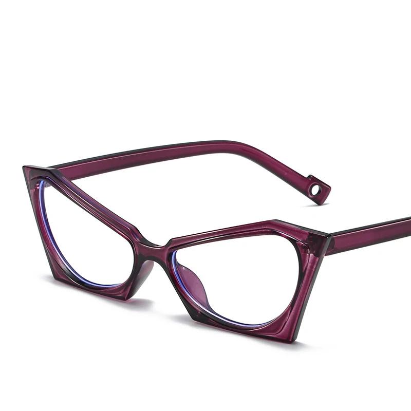 

Vintage Blue Blocking Light Optical Cat Eye Butterfly Glasses Women Luxury Designer Myopia Prescription New Sexy Eyewear Frame