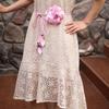 Ethnic Style Flower Waist Chain Vintage Bohemian Waistband Fashion Flower Belt  Dress Accessories
