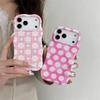 Popular small fresh flower summer mobile phone case girls high value iPhone17PM two-in-one protective case