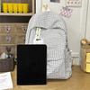 Campus Schoolbag Women's Plaid Backpack Student Large Capacity Backpack