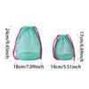 Lightweight Women Mesh Shower Caddy Bag Portable Travel Mini Toiletry Cosmetic Bag for Beach Swimming Dorm