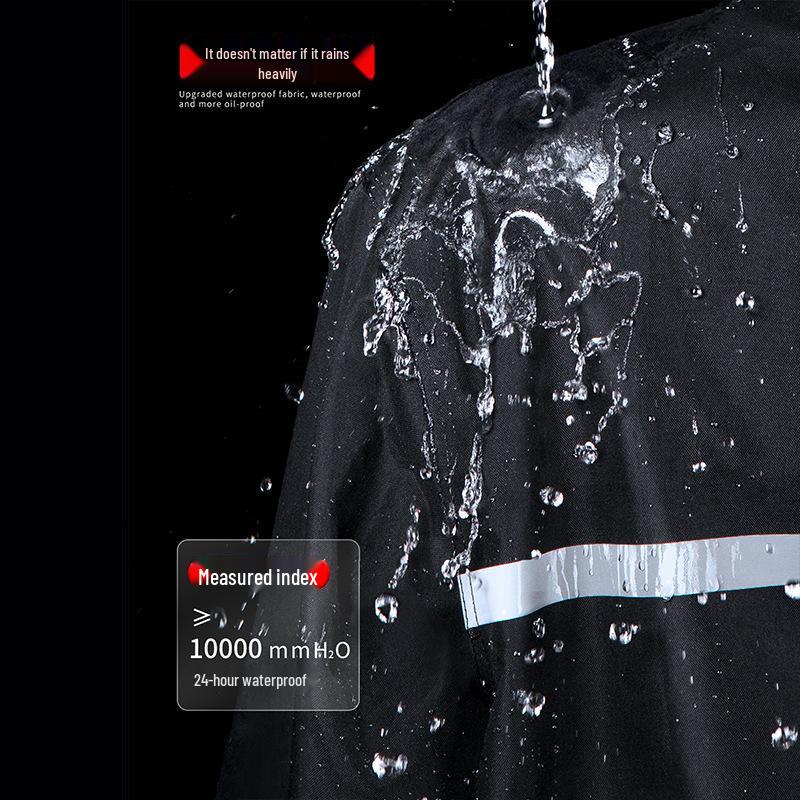 Reflective Raincoat and Pants Set for Electric Motorcycle Riding