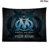 Custom Name Olympique De Marseille Printed Tapestry – Wall Hanging for Bedrooms, Dorms, and Home Decor