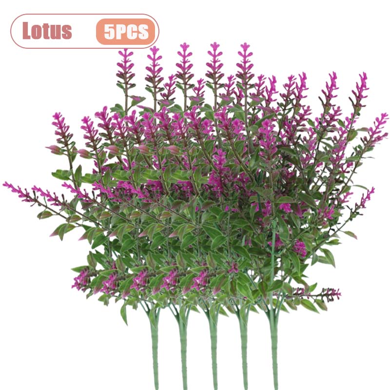 1-10PCS Lavender Artificial Flowers Faux Plants Greenery Wedding Celebration Home Decor Accessories Ornaments Arrangements