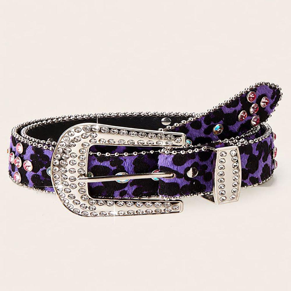 Gürtel Mädchen Jahrtausend Abi Scharfes Mädchen Punk-Accessoires Jeans Wasser-Diamant Funkelnder Diamant-Niete Breiter Gürtel