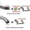 Universal 1080° drehbarer Wasserhahn Anti-Spritzfilter Badezimmer Küche Wassersparhahn Düsenverlängerung Adapter Wasserhähne Bubbler