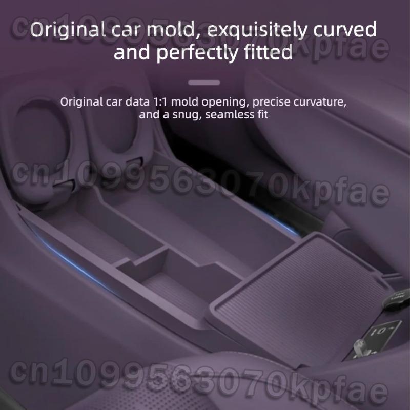 For Leapmotor B10 2025 2026 Wireless Charging Silicone Pad Central Control Silicone Storage Box Modify Accessories