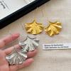2025 Unique Design High-End European & American Ginkgo Leaf Dangle Earrings for Women