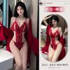 Sexy lingerie lace open crotch free onesie sexy temptation uniform perspective hollow pajamas