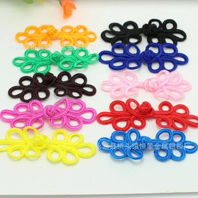 Handgjorda fembladiga blomformade knappar för barns retro kinesiska Tang-dräkt och cheongsam danskostym