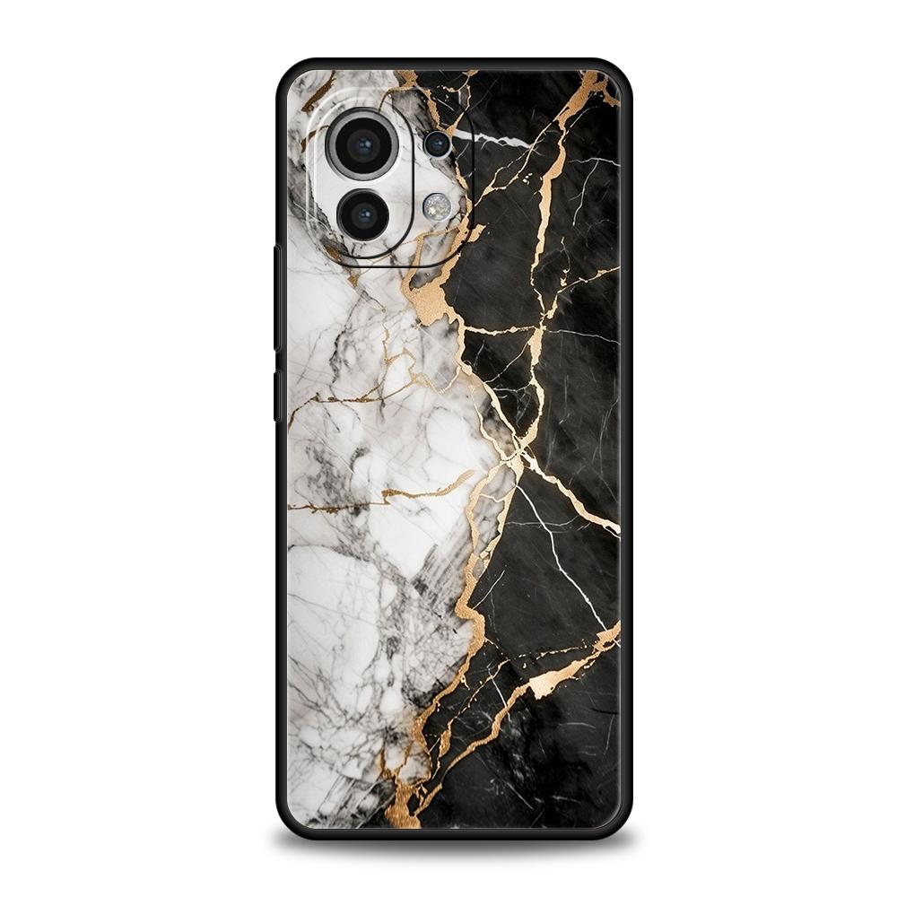 Watercolor Marble Phone Case For Xiaomi 15 14 13 12 Lite 14T 13T 12T Pro Poco X7 X6 X5 X4 X3 NFC F7 Ultra F6 Pro Soft Cover