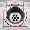 3Pcs Kitchen Water Sink Filter Sink Mesh Strainer Kitchen Stainless Steel Sink Strainer Bathroom Floor Drain Cover Cleaning Tools