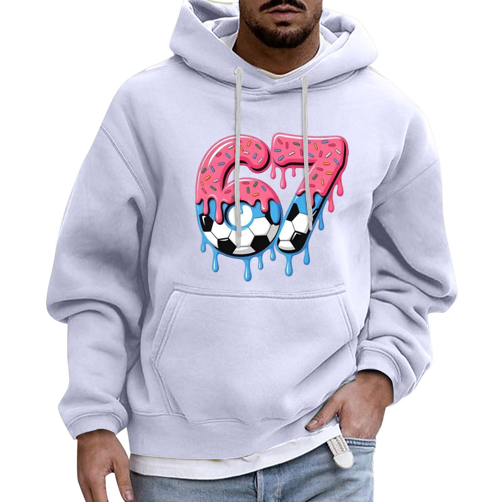 

Мужской Спортивный Повседневный С Длинными Рукавами С Карманом Капюшон Толстовка XL белый