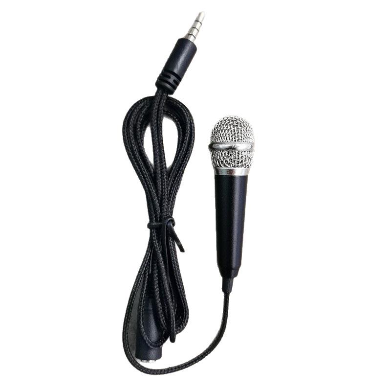 Enhanced Mini Condenser Microphone for Singing - Wired Mobile Karaoke Mic