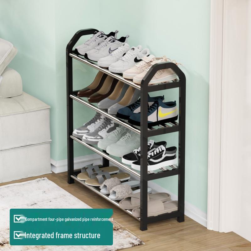 Elegant Multi-Level Metal Shoe Rack, Space-Saving and Economical Home Storage