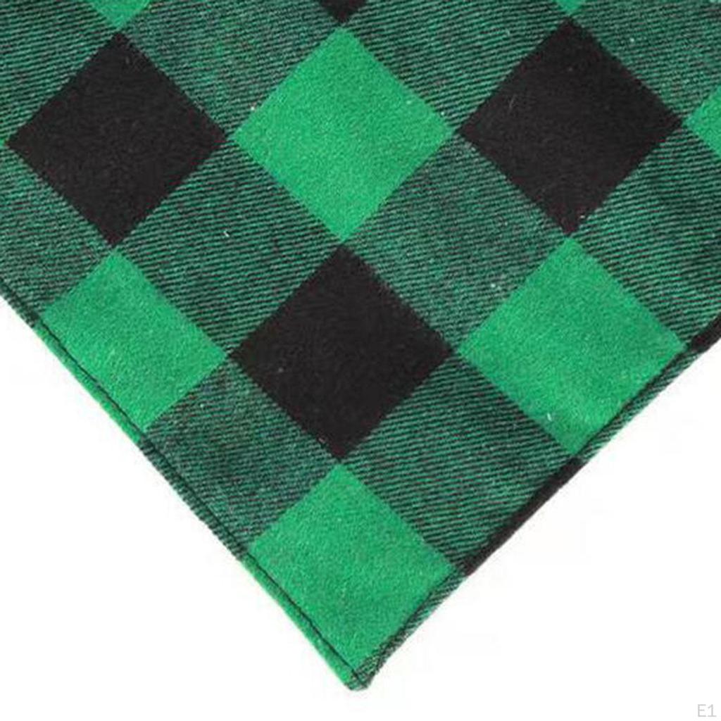Bandana Natale per Cani Collare Cucciolo Scarf Triangolare per Gatti Piccolo Grande Scarf Quadrato a Quadri Resistente