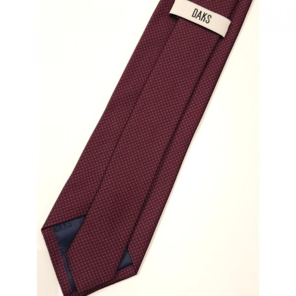 Daks Silk 100 Solid Pattern Wine Color Tie Dmg1acf1247r2