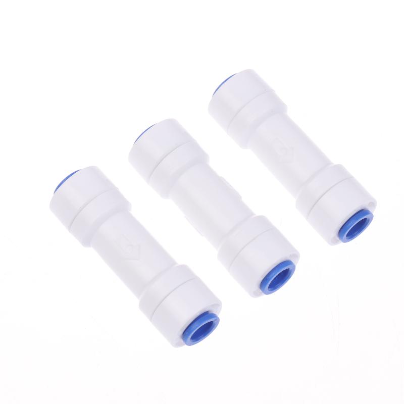 Single-Piece Check Valve Connector 1/4" Check For Valve Push In For Non Return Water Reverse Osmosis System Filters